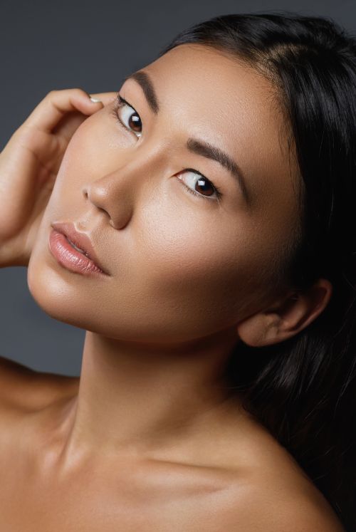 Attractive woman with smooth skin promoting SkinPen Microneedling treatment in Alamo, CA.